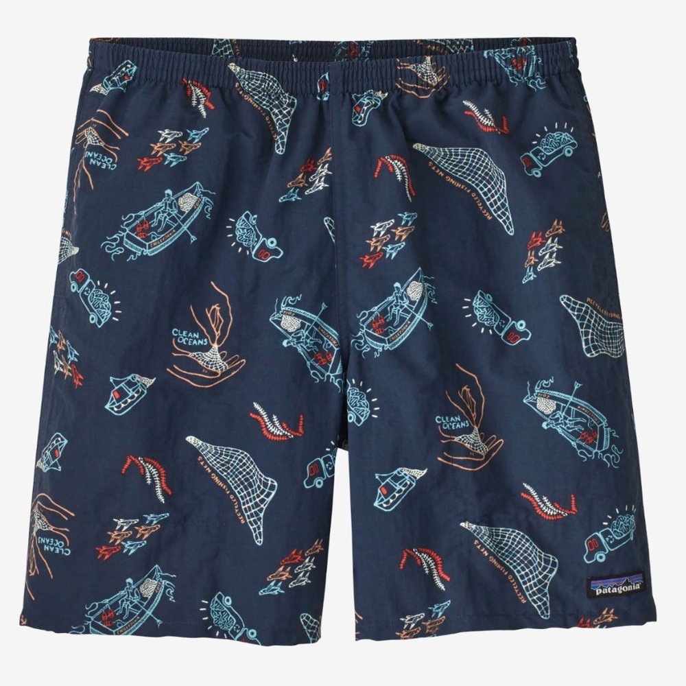 Patagonia Baggies Longs Shorts-Ocean Currents